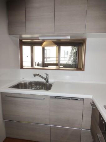 I型からL型に変更し、使いやすいキッチンに